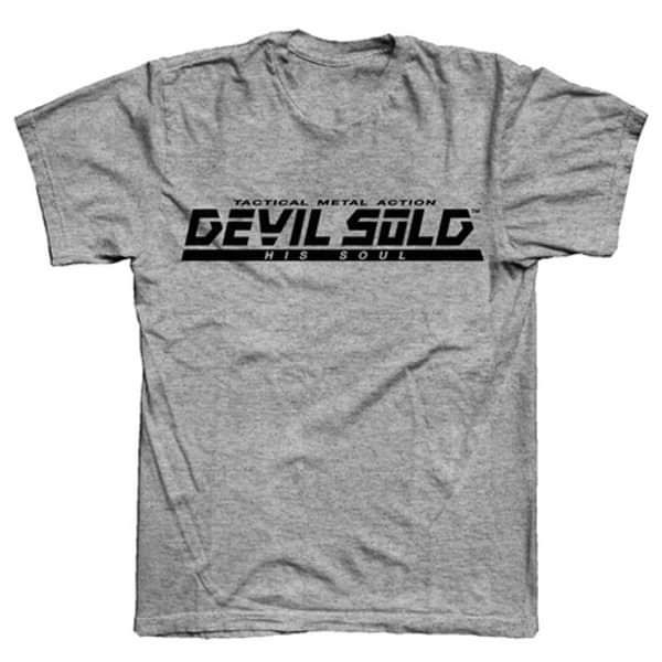 Grey Metal Gear T-Shirt - Devil Sold His Soul