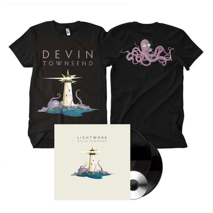 Devin Townsend - 'Lightwork' Black 2LP+CD & T-Shirt Bundle with FREE Signed Card - Devin Townsend US