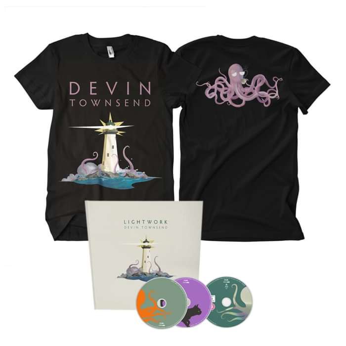 Devin Townsend - 'Lightwork' Ltd. Deluxe 2CD+Blu-ray Artbook & T-Shirt Bundle with FREE Signed Card - Devin Townsend US