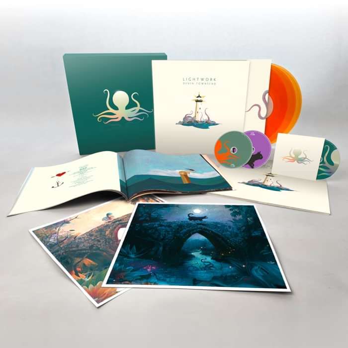 Devin Townsend - 'Lightwork' Ltd. Deluxe Transp. Orange 3LP+2CD+Blu-ray Box Set with FREE Signed Card - Devin Townsend US