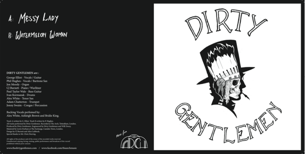 Dirty Gentlemen Single No.1 7" vinyl. - Dirty Gentlemen