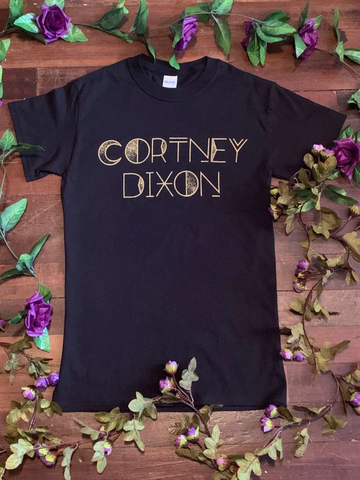 Cortney Dixon Black & Gold T-shirt - Cortney Dixon