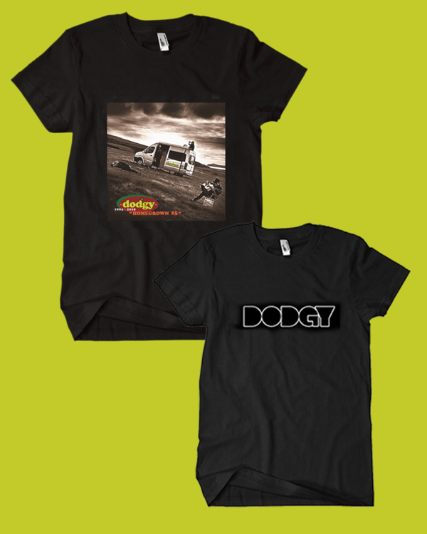 Bundle package of the  Dodgy Homegrown t-shirt and logo t-shirt in black - Dodgy