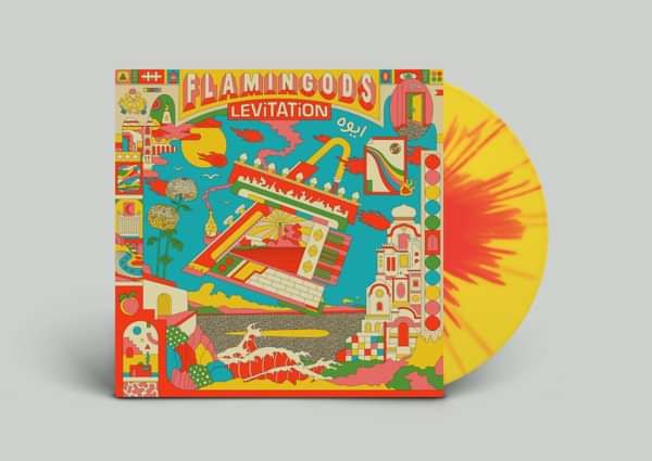 Levitation - Limited Edition Red & Yellow Splatter Vinyl - Signed - Flamingods