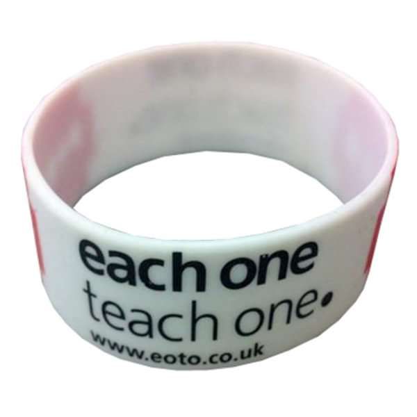 White Wristband - Each One Teach One
