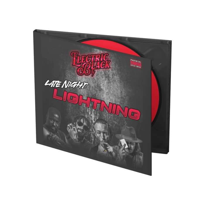 Electric Black - Late Night Lightning - Red CD - Alternate Cover - Electric Black