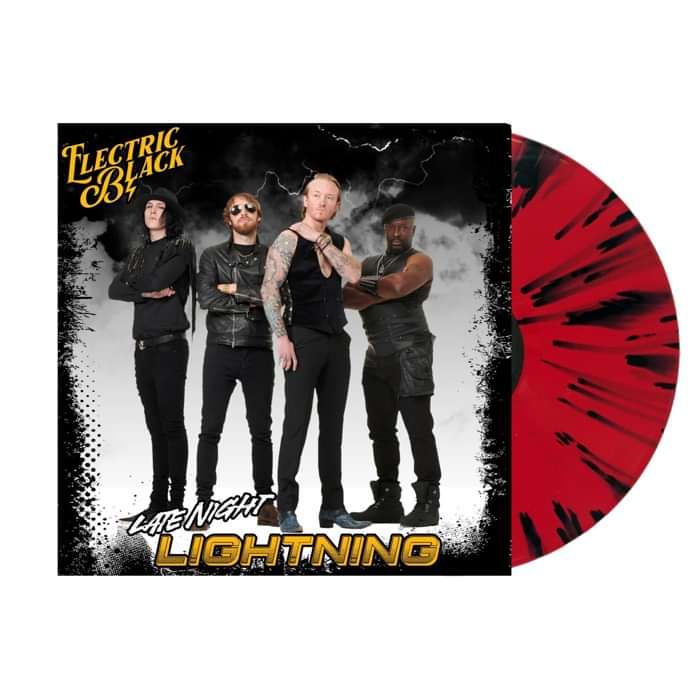 Electric Black - Late Night Lightning - Red Splatter Vinyl - Electric Black
