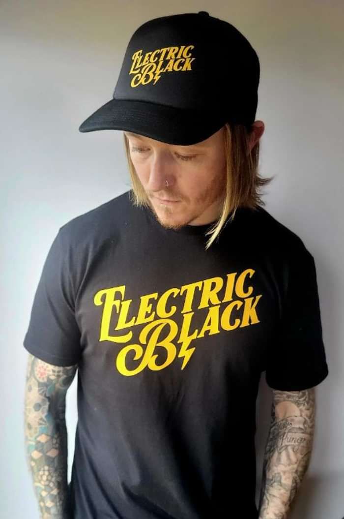 Electric Black Logo - Mens Black Tee - Electric Black