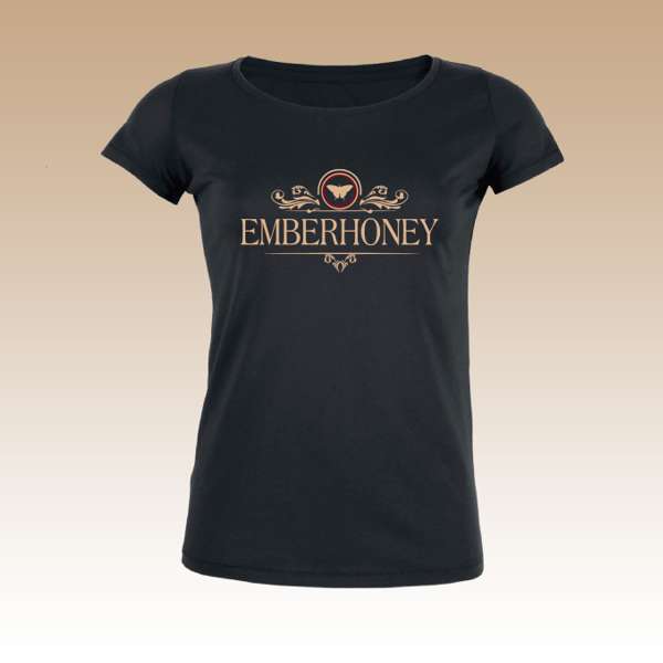 White Gold Logo - Limited Edition - T Shirt (Fitted Cut) - EMBERHONEY