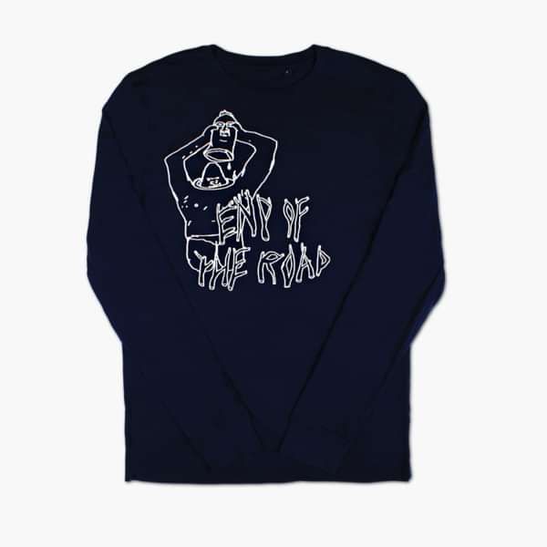 2021 "Ape" Long Sleeve T-Shirt - Navy - End of the Road Festival