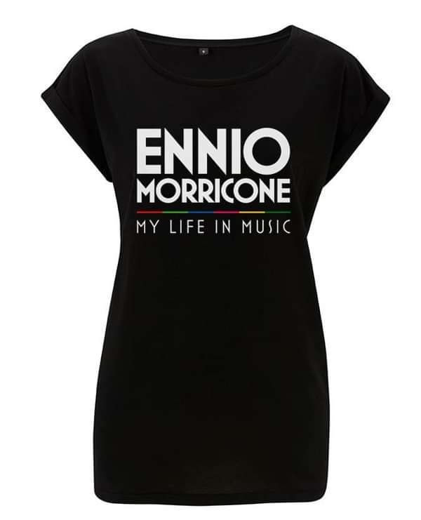 My Life In Music Ladies Rolled Sleeve T-Shirt - Ennio Morricone