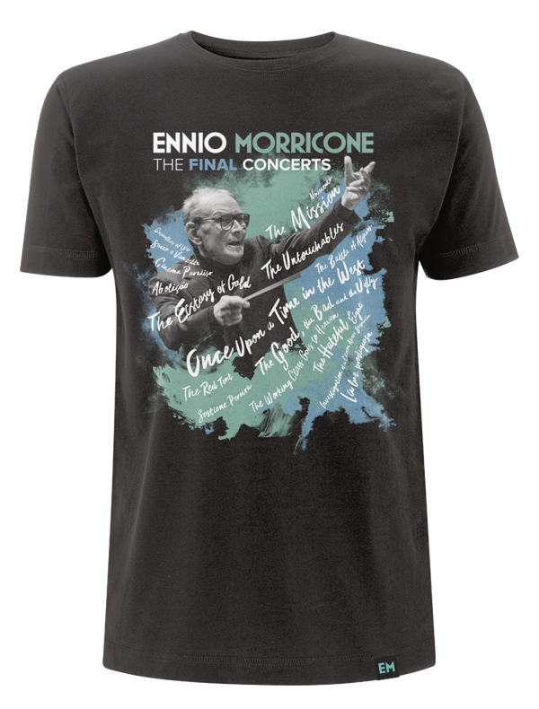 The Final Concerts T-Shirt Black - Ennio Morricone