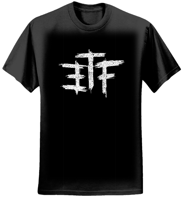 ETF Initial Black Tee - Escape the Future