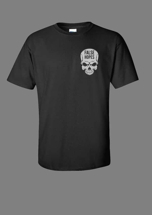 Black skull t-shirt - False Hopes
