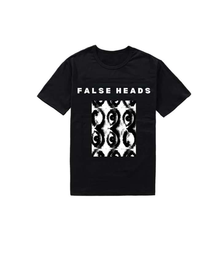 'ALL EYES' Black Short Sleeve Tee - False Heads