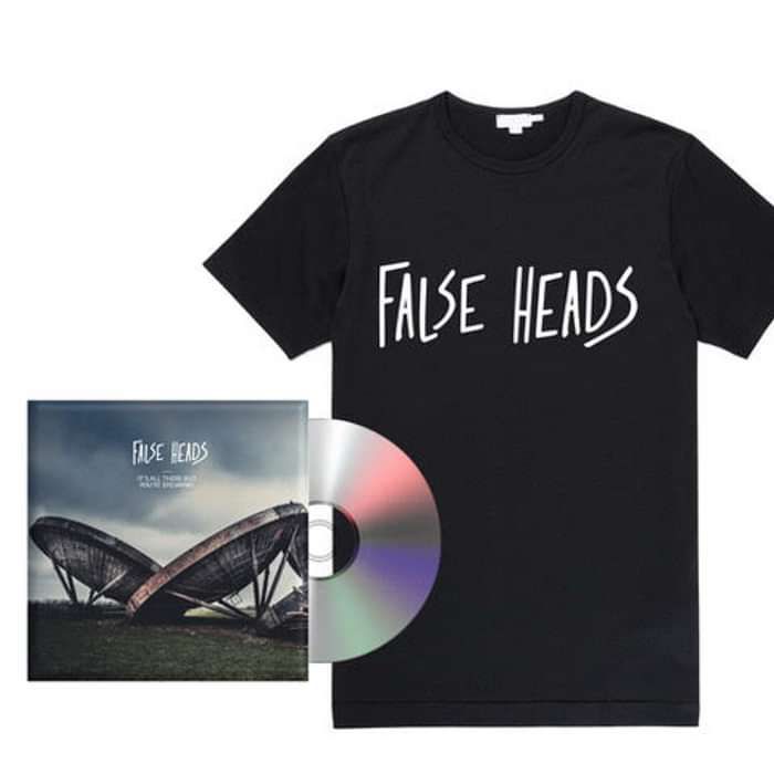 Bundle: CD & FH Written Tee B/W - False Heads