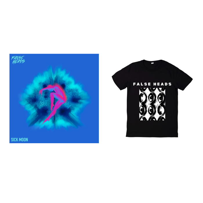 CD BUNDLE: Sick Moon x 'All Eyes' Tee - False Heads