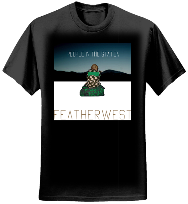 (Mens Black) People In The Station Artwork  T-Shirt - FEATHERWEST