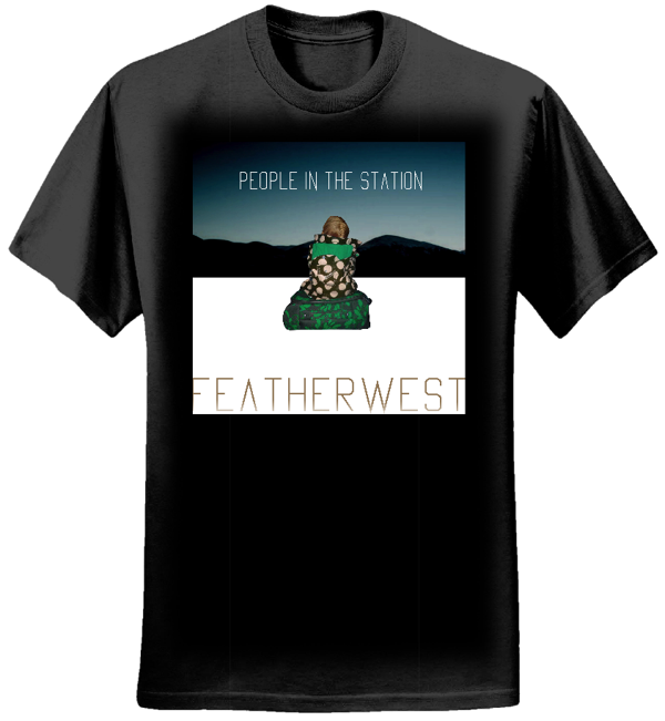 Womens Black (People In The Station Artwork) T-Shirt - FEATHERWEST