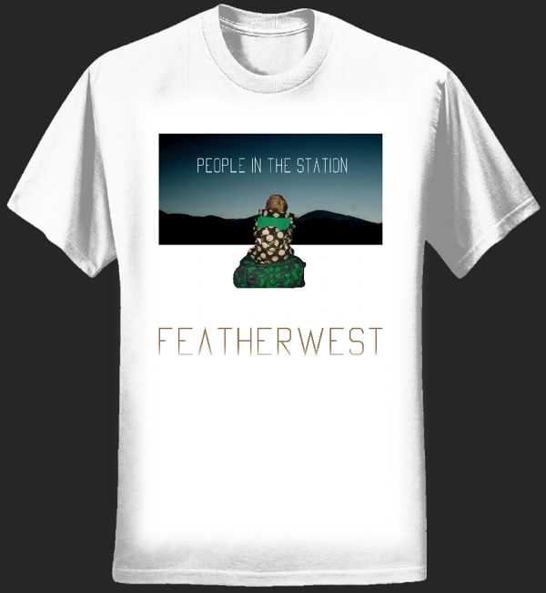 Womens White (People In The Station Artwork) T-Shirt - FEATHERWEST