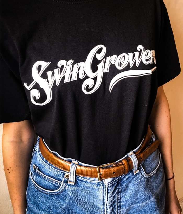 Swingrowers T-shirt (Black) - Freshly Squeezed