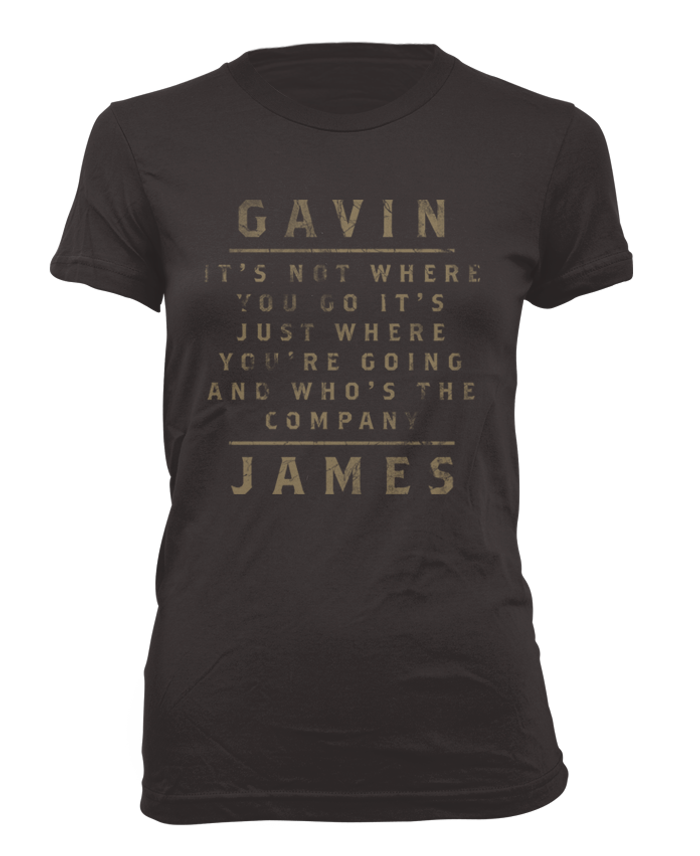 Remember Me - Black T Shirt (Female) - Gavin James