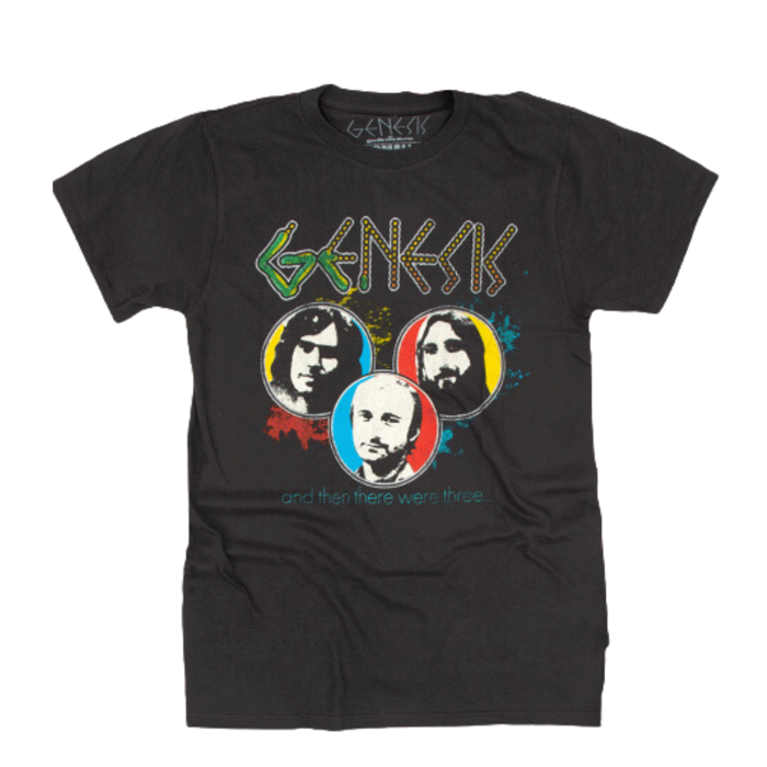 Genesis 'And Then There Were Three...' Black T- Shirt - Genesis