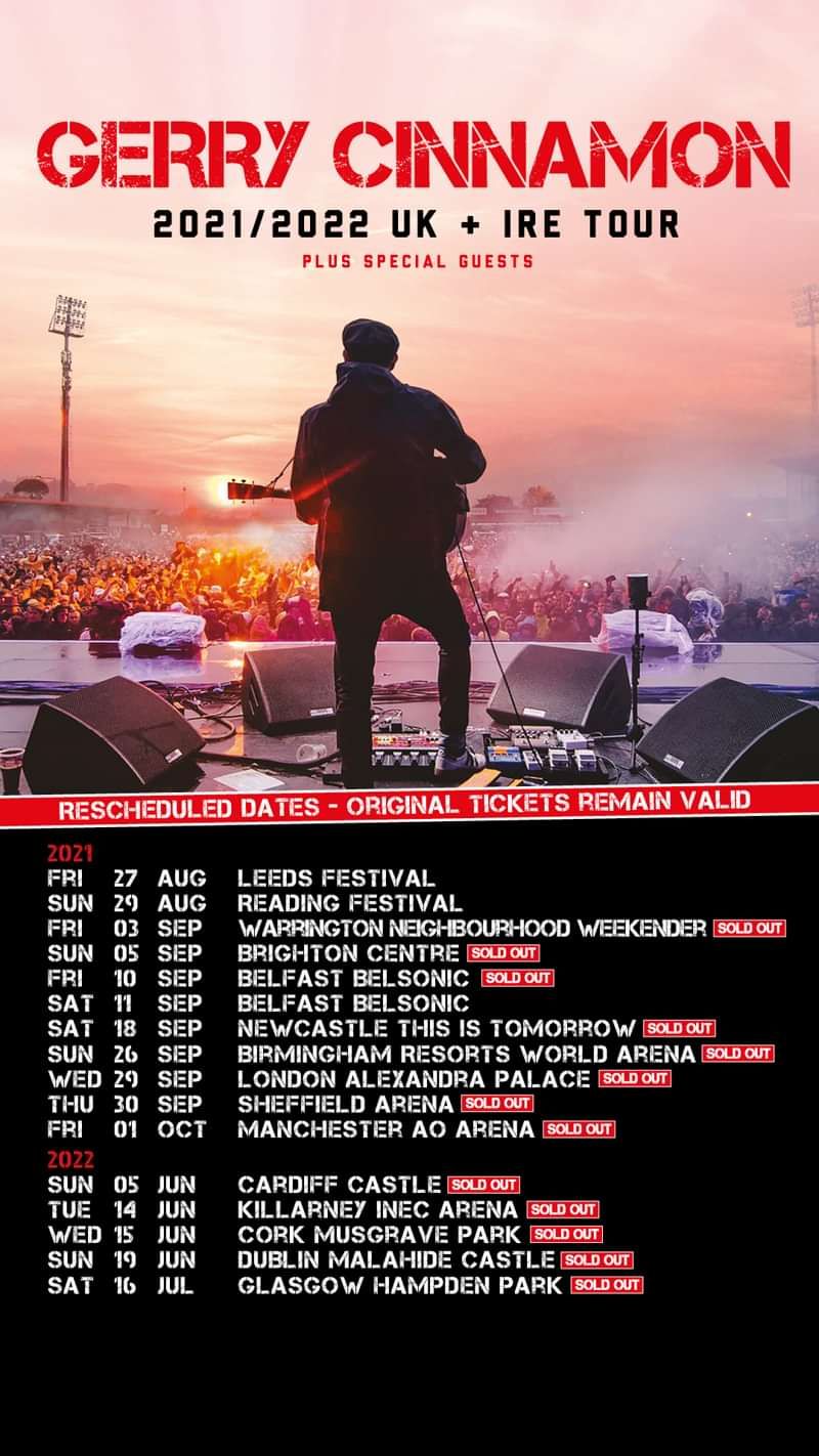 gerry cinnamon next tour