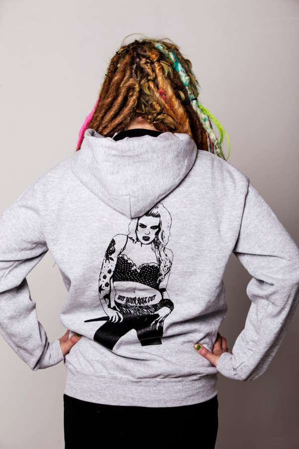 Grey Siren Hoody - Get Your Rock Out