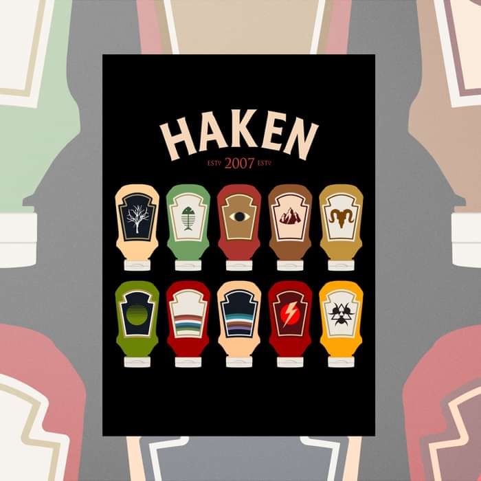 Haken - 'Ketchup' Tea Towel - Haken