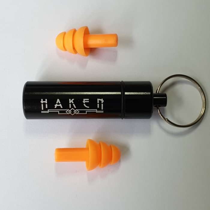 Haken - 'Logo' Earplugs Keyring Capsule - Haken