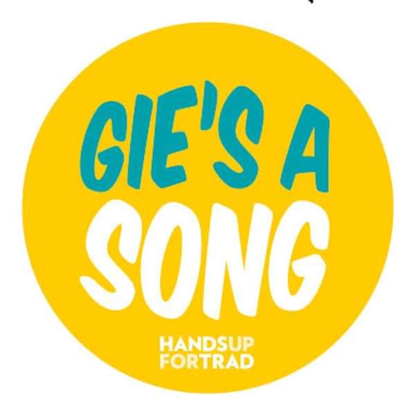 Gie's A Song badge - Hands Up for Trad