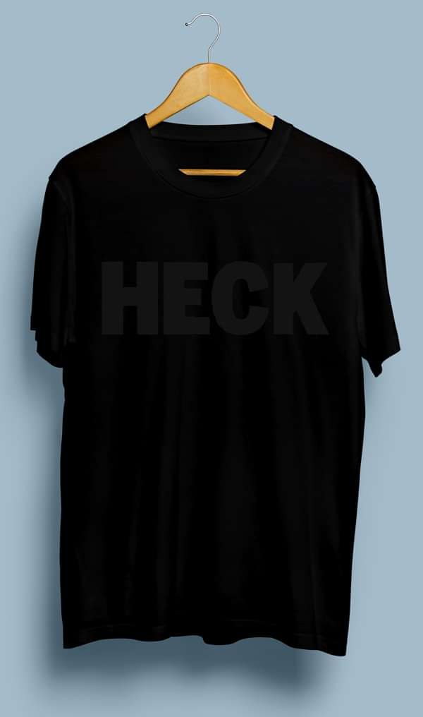 Black on Black Logo Tee - HECK