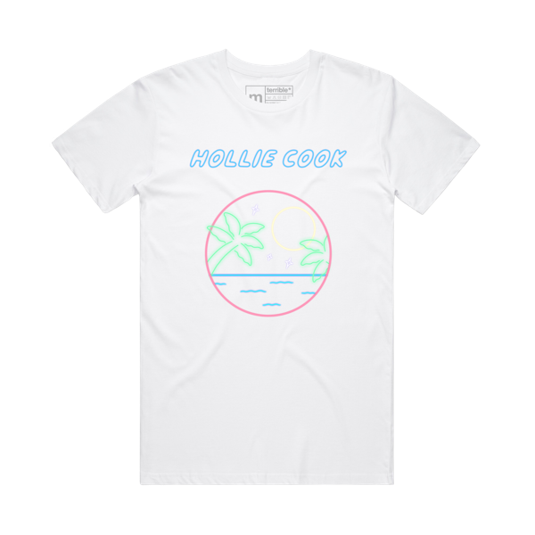 Happy Hour - Circle T-Shirt - White - Hollie Cook