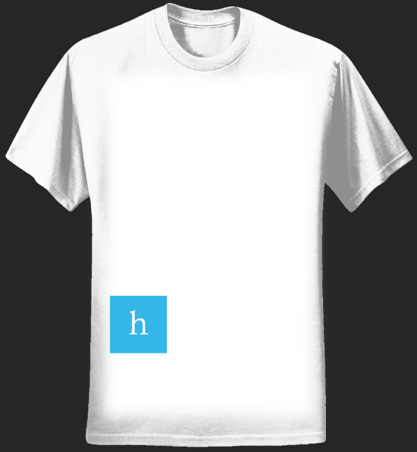 Low Blue 'h' T-shirt - Hoofa