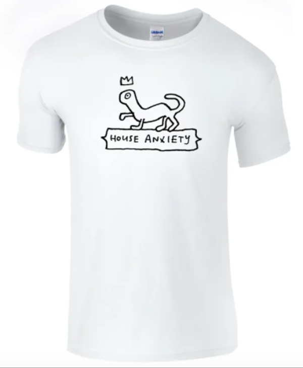 Courtney Barnett edition - House Anxiety White T-shirt - House Anxiety