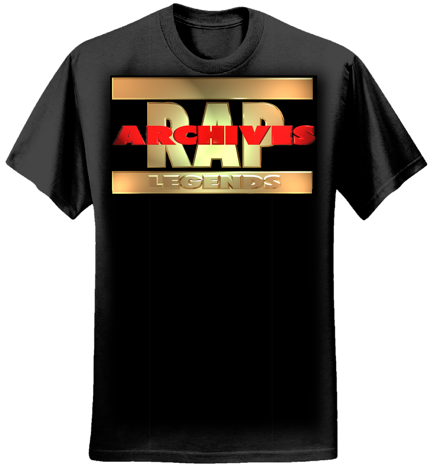 Mens Black Rap Archives Legends T Shirt Hustlerz Inc Recordings Ltd
