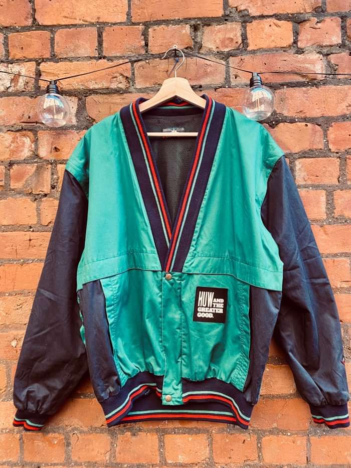 Vintage Green and Navy Jacket - With patch - Huw & The Greater Good