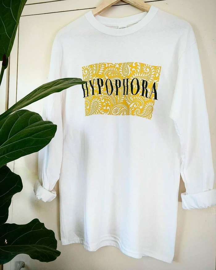 'Yellow Paisley' long sleeve T-Shirt *SOLD OUT* - HYPOPHORA