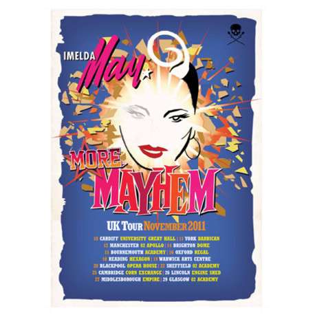 More Mayhem November 2011 Tour Poster - Imelda May