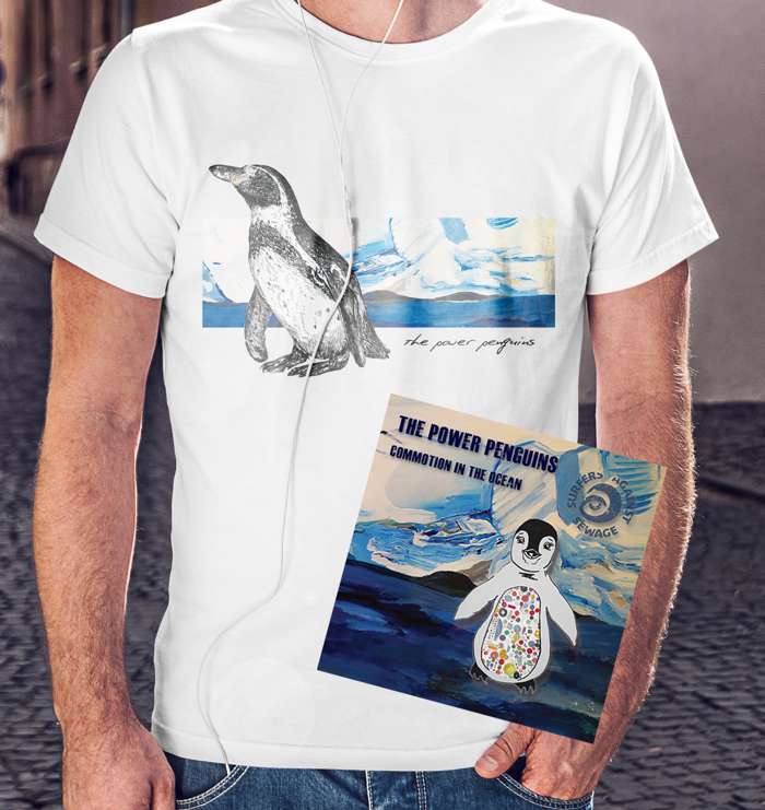 The Power Penguins T Shirt with Free CD! - Indie Kitchen