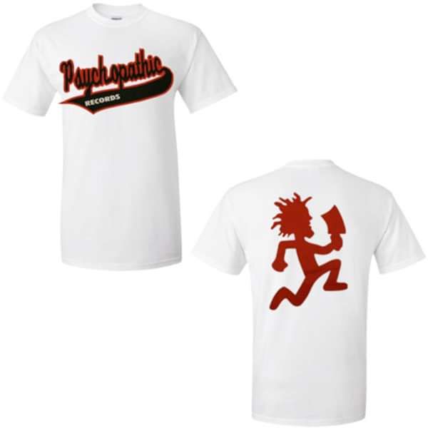 Mens White Psychopathic T-Shirt - Insane Clown Posse