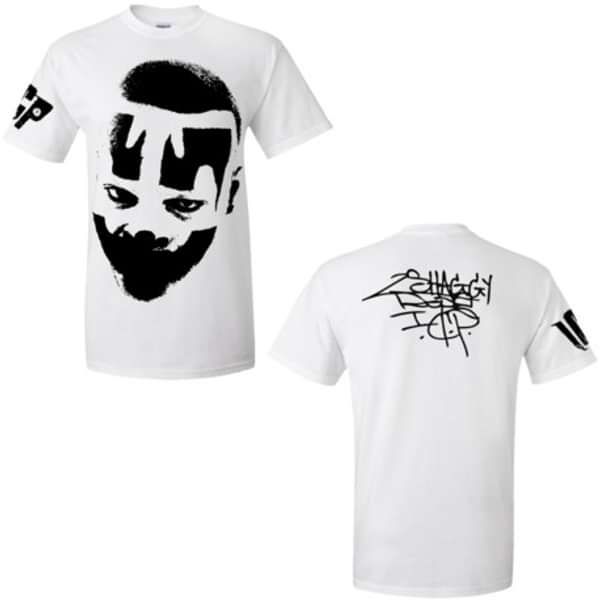 Mens White Shaggy 2 Dope T-Shirt - Insane Clown Posse