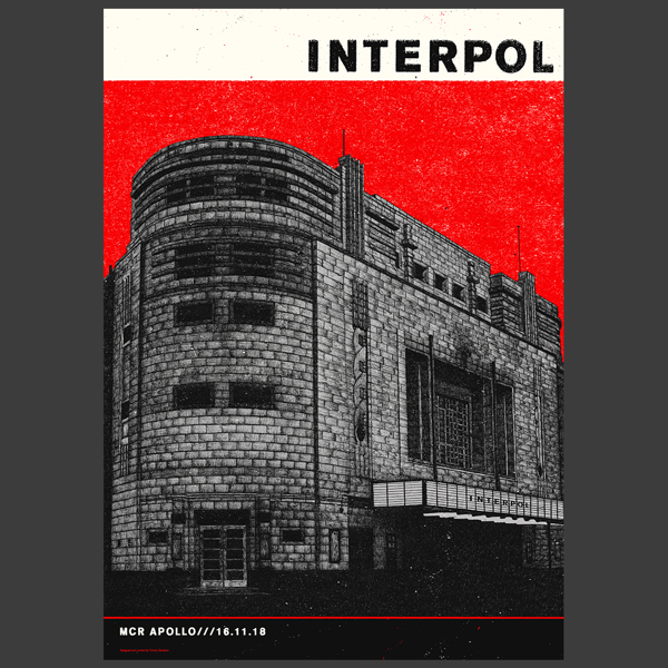 Manchester Limited Edition Screen Print - Interpol
