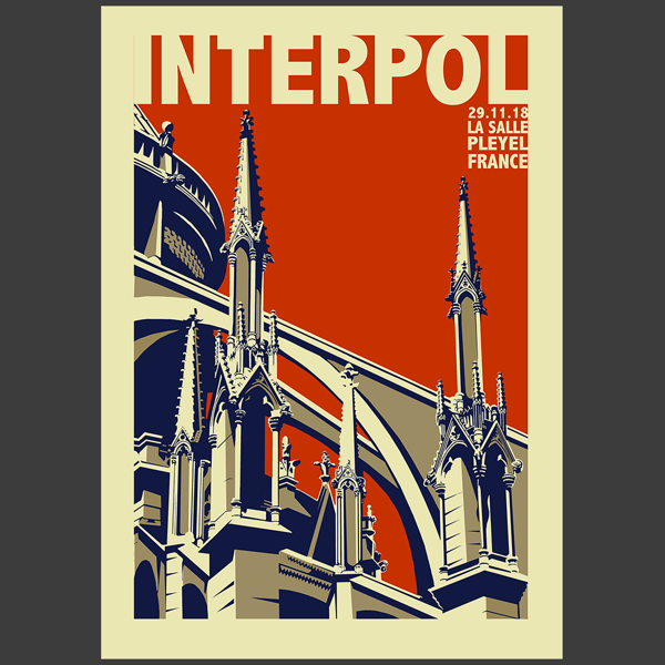 Paris Limited Edition Screen Print - Interpol