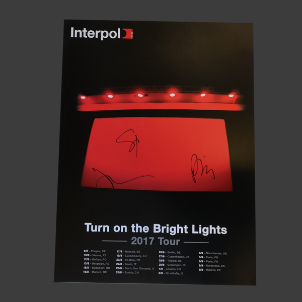 TOTBLXV 2017 Euro Tour Poster - Interpol