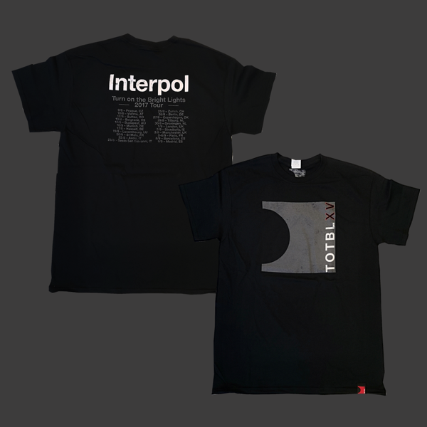 TOTBLXV Logo Black T-Shirt - Interpol