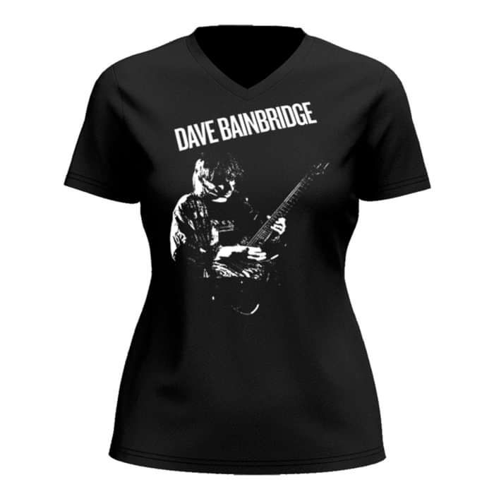 Dave Bainbridge Live with Guitar V Neck T Shirt 4 - Iona