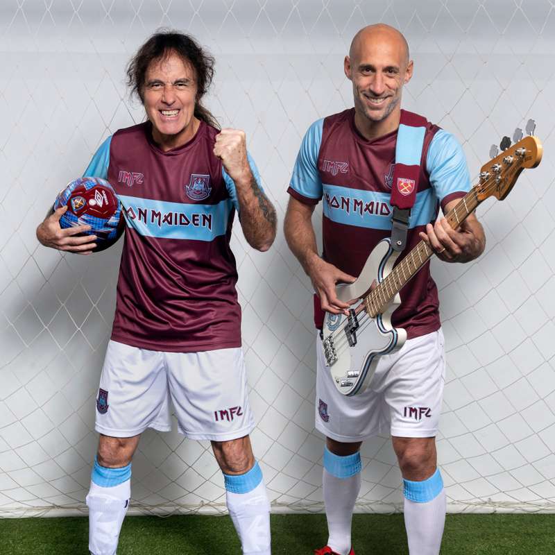 Iron Maiden X West Ham Home Shirt Iron Maiden