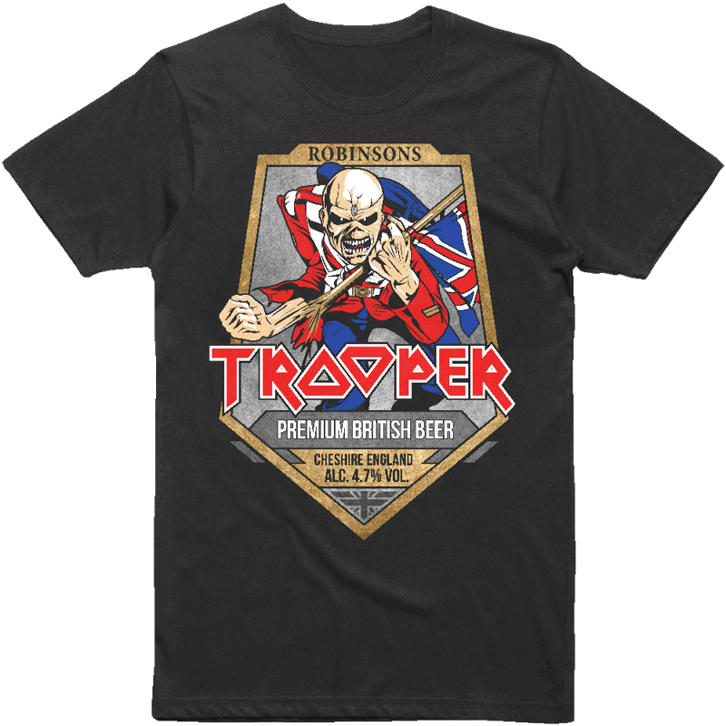 Trooper Beer T Shirt Iron Maiden